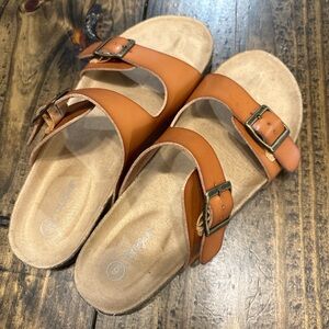 Cat & Jack Tan Buckle Sandals